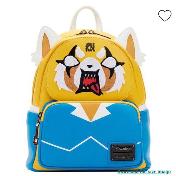{loungefly} sanrio aggretsuko two-face cosplay backpack - Picture 2 of 15